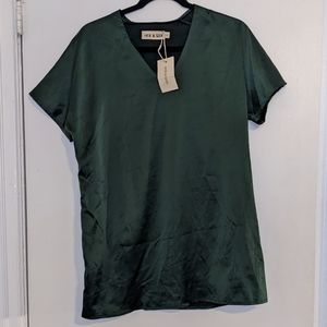 Silky Hide and Seek V Neck Blouse